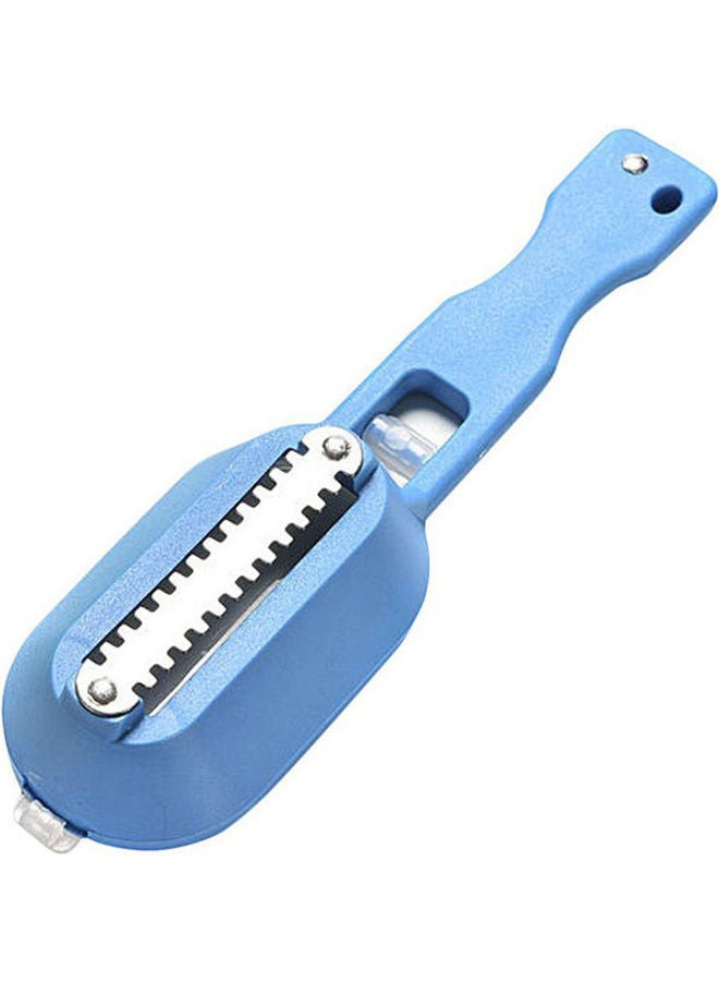 سولوشن أداة إزالة حراشف السمك مع سكين تقطيع أزرق