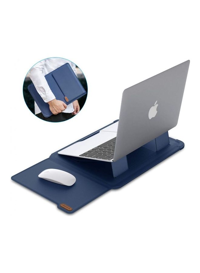 Nillkin 3 in 1 Versatile Laptop Bag Sleeve with Bracket and Mouse Pad For Notebook 14" Blue  - Image 4