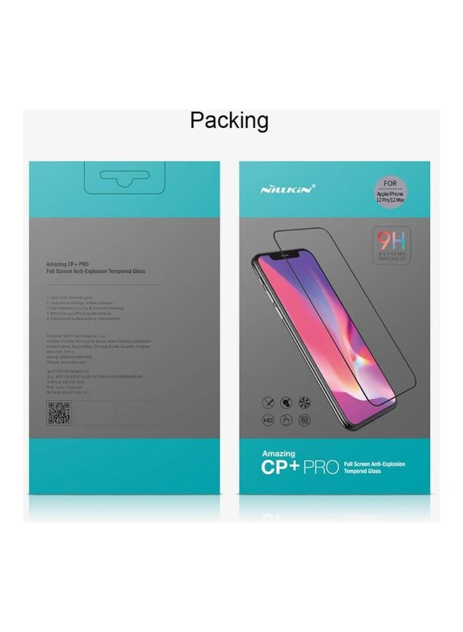 Nillkin Full Covering CP+ PRO Anti-Explosion Glass Screen Protector For Apple iPhone 12 Pro , 0.33mm Black - Image 2