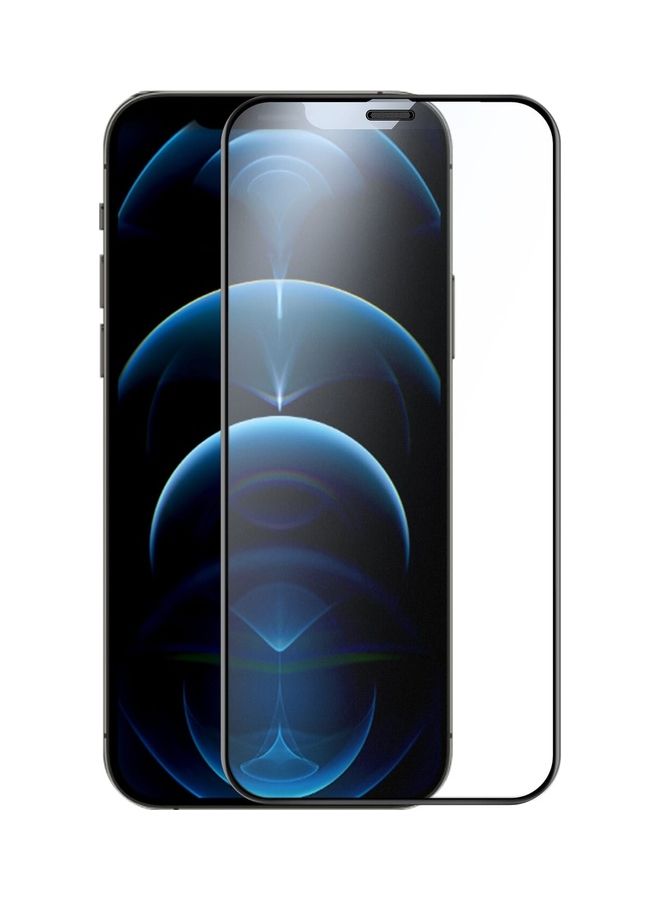 Nillkin - 2.5D Fog Mirror Full Coverage Matte 2.5D Tempered Glass Screen Protector For Apple iPhone 12 / 12 Pro , 0.33mm Black - Image 1