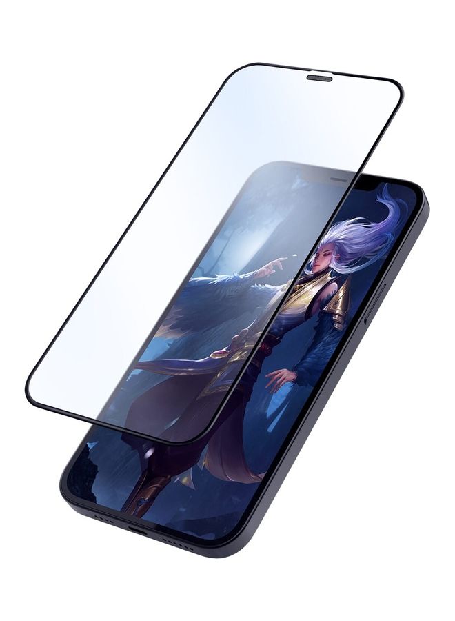 Nillkin - 2.5D Fog Mirror Full Coverage Matte 2.5D Tempered Glass Screen Protector For Apple iPhone 12 / 12 Pro , 0.33mm Black - Image 1