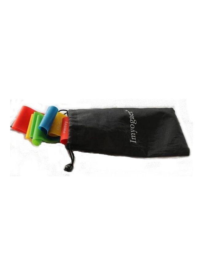 Generic Yoga Stretch Resistance Band Exercise Straps Resistance Loop Bands For Training Gym Yoga Pilates Abs Exercise Fitness Rehab Crossfit Pilates Calisthenics Set Of 5 2.4X7.4cm  - Image 3