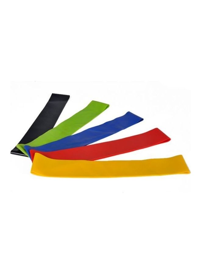 Generic 5Pc Gradient Natural Latex Tension Band Fitness Pull Ring Elastic Band Resistance Band Latex Tension Band - Image 2