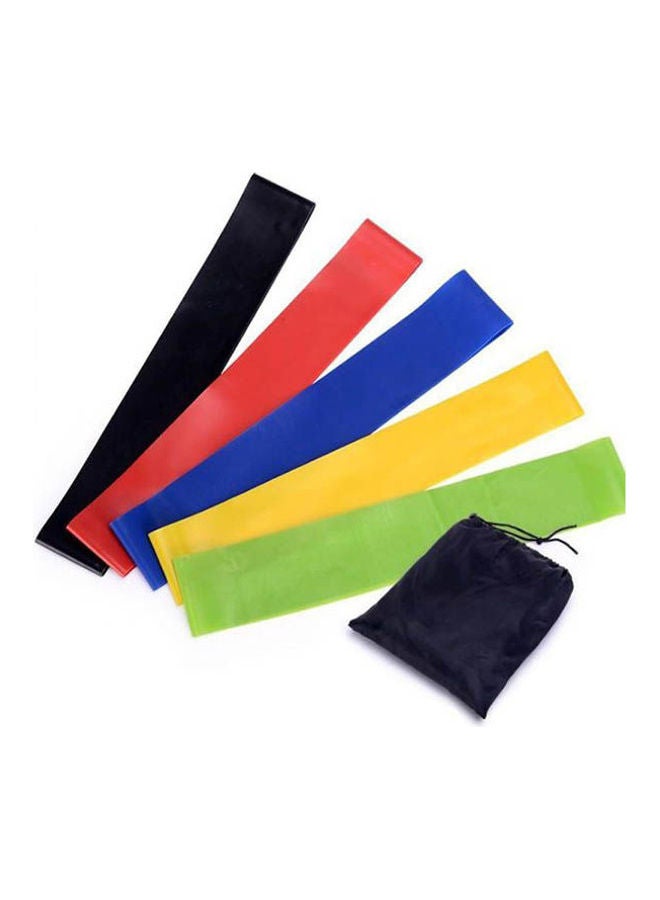 5 Color/Sets Body Building Yoga Stretch Bands Fitness Resistance Belt Rubber Band Elastic Exercise Straps Indoor Sport Gym Pull Up For Fit Body Building Exercise 600X50
