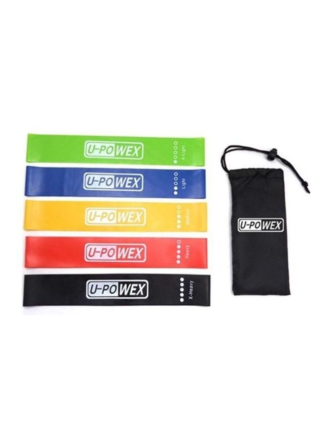 Generic Set Of 5 Resistance Loop Exercise Band,Rubber Resistance Band For Strength Training Fitness Bands For Workout Yoya Crossift  - Image 2
