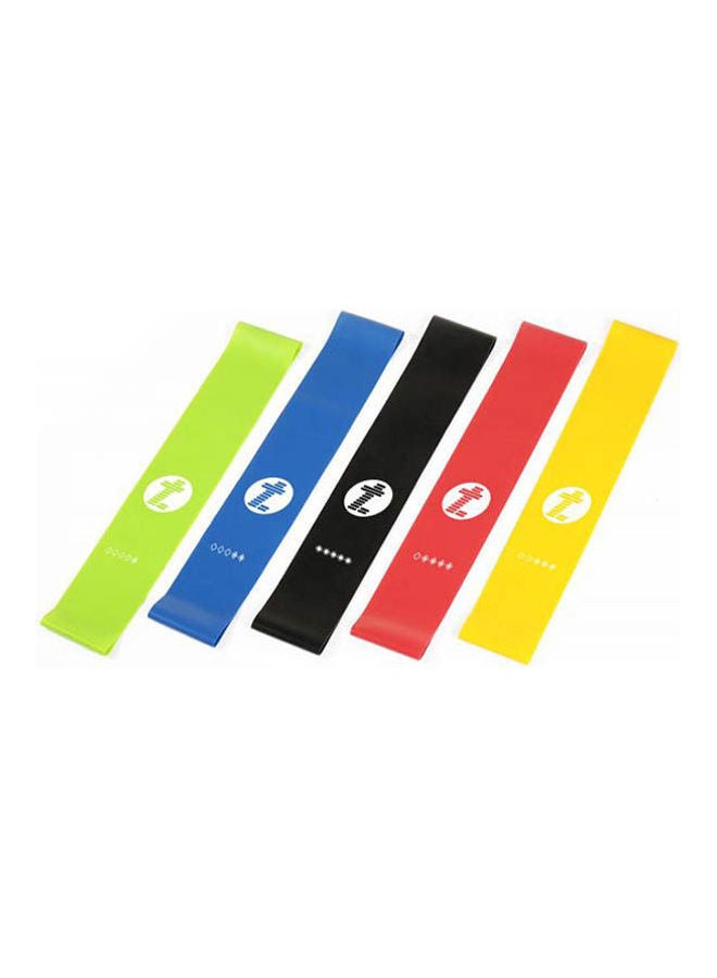 Generic Resistance Loop Exercise Bands Fitness Bands 5X Power Body Band Workout For Yoga Rehab Crossfit Strength Training Pilates Calisthenics With 5 Pieces 12X2inch  - Image 1