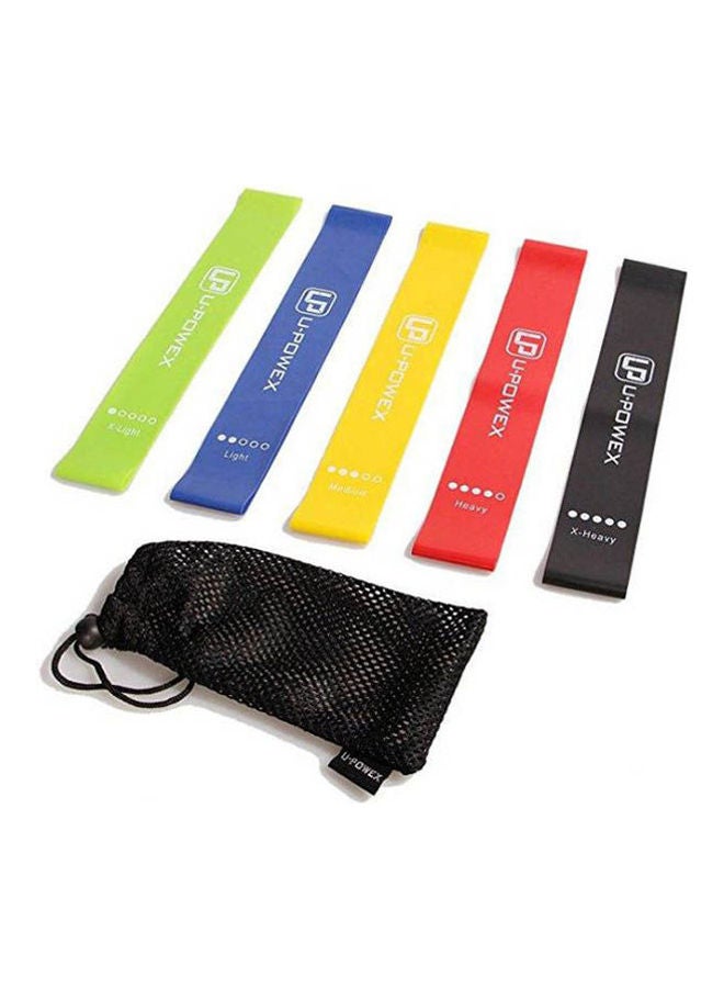 Generic Set Of 5 Resistance Loop Exercise Band,Rubber Resistance Band For Strength Training Fitness Bands For Workout Yoya Crossift  - Image 1