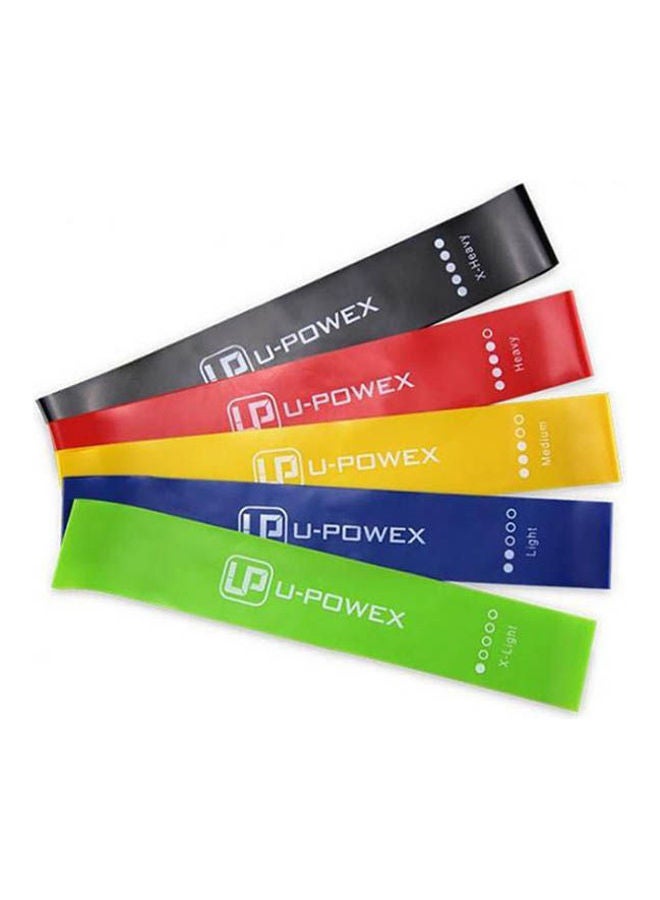 Generic 5Pcs/Set Resistance Band Fitness 5Levels Latex Gym Strength Training Rubber Loops Bands  - Image 1