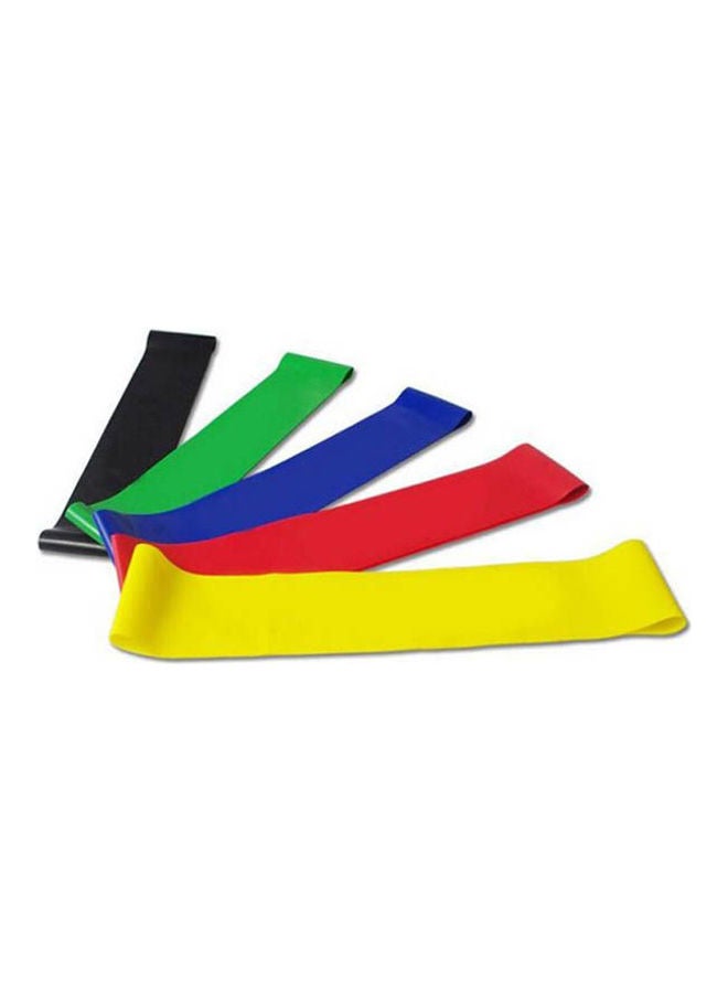 5 Color Body Building Yoga Stretch Bands Fitness Resistance Belt Fitness Rubber Band Elastic Exercise Straps Indoor Sport Gym Pull Up For Fit Body Building Exercise