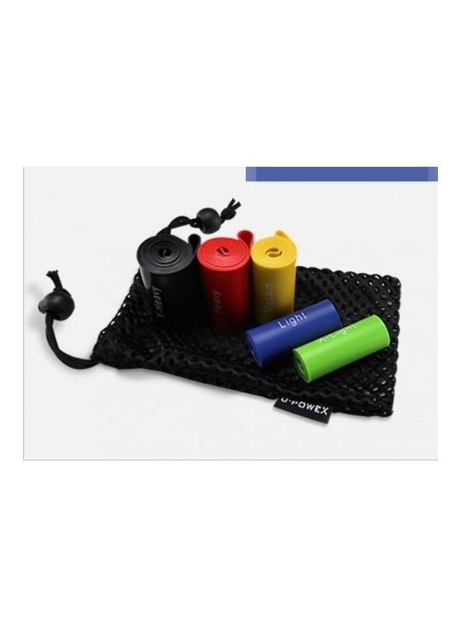 Generic 5Pcs/Set Resistance Band Fitness 5Levels Latex Gym Strength Training Rubber Loops Bands Fitness Crossfit Equipment Yoga Exercise Pull Rope Elastic Bands For Fit 5.6X20cm  - Image 2