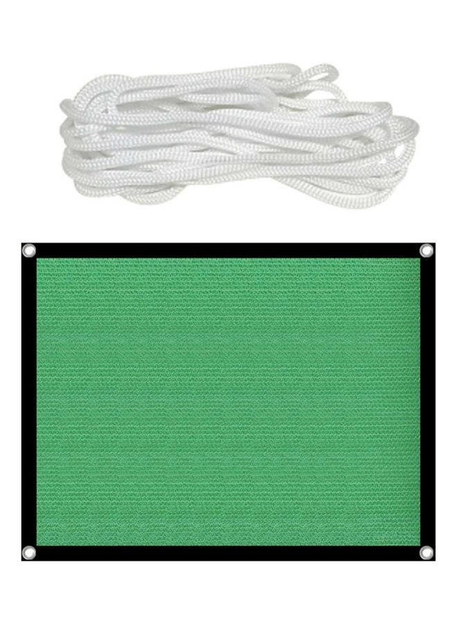 Ventilated Sunshade Net With Long Rope Green - Image 1