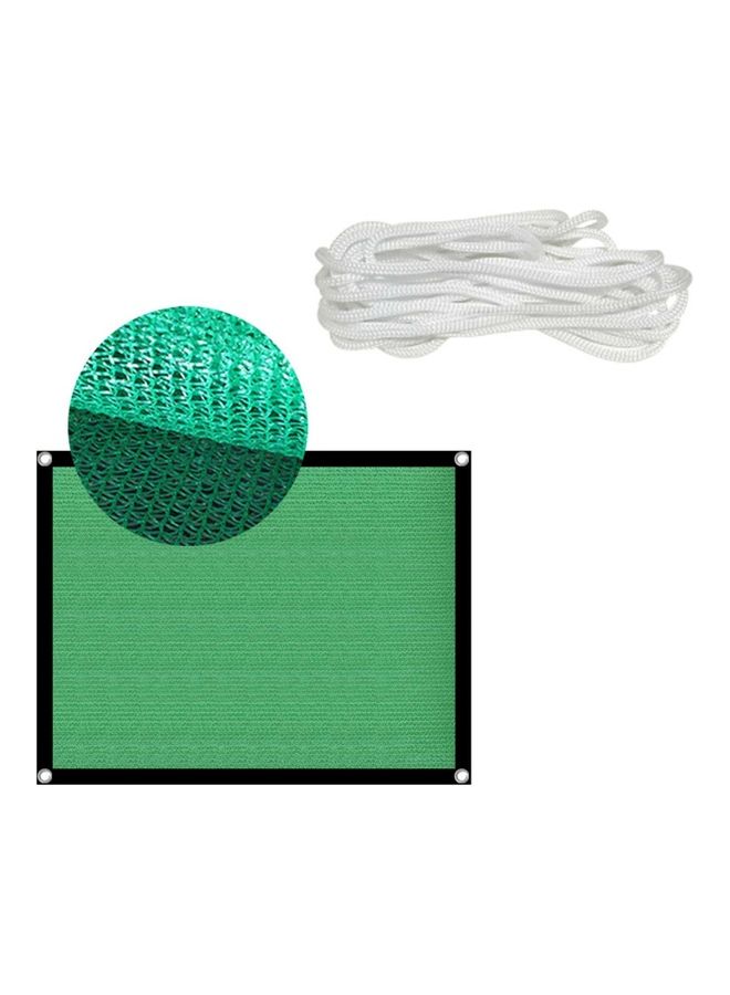 Ventilated Sunshade Net With Long Rope Green - Image 5