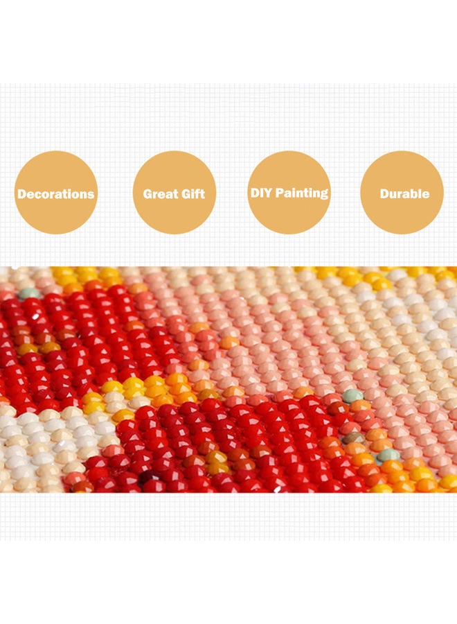 Flower DIY 5D Diamond Painting Kit Multicolour