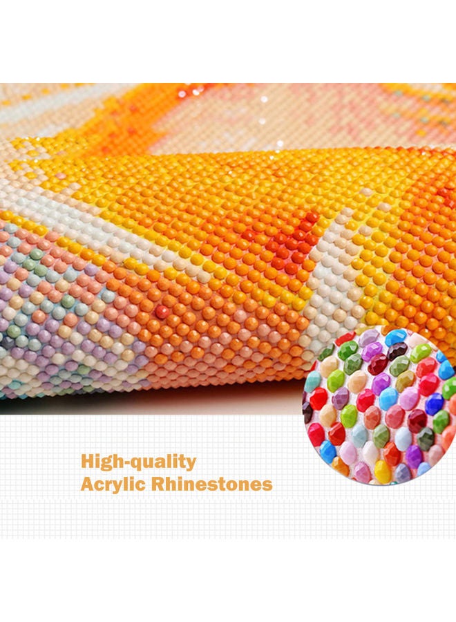 Flower DIY 5D Diamond Painting Kit Multicolour