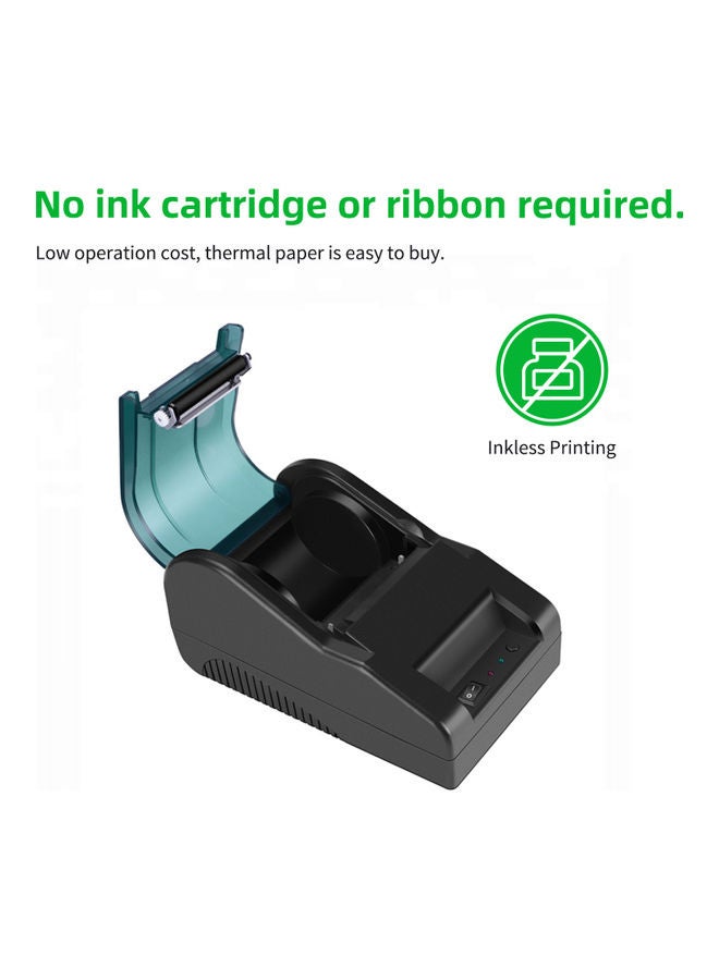 Desktop USB Heat Receipt Printer Black - Image 5