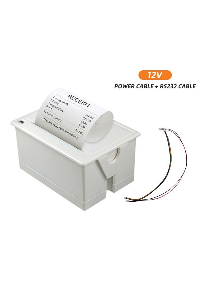 Mini 58mm Embedded Thermal Printer White  - Image 2