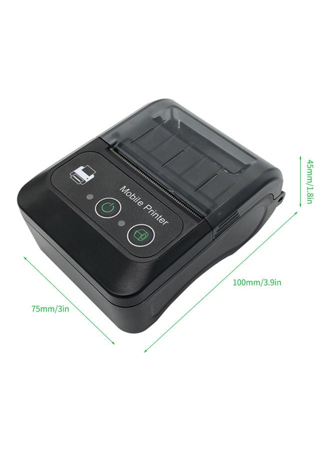 Portable Wireless Thermal Printer Black - Image 3