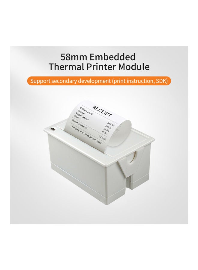 Mini 58mm Embedded Thermal Printer White - Image 4