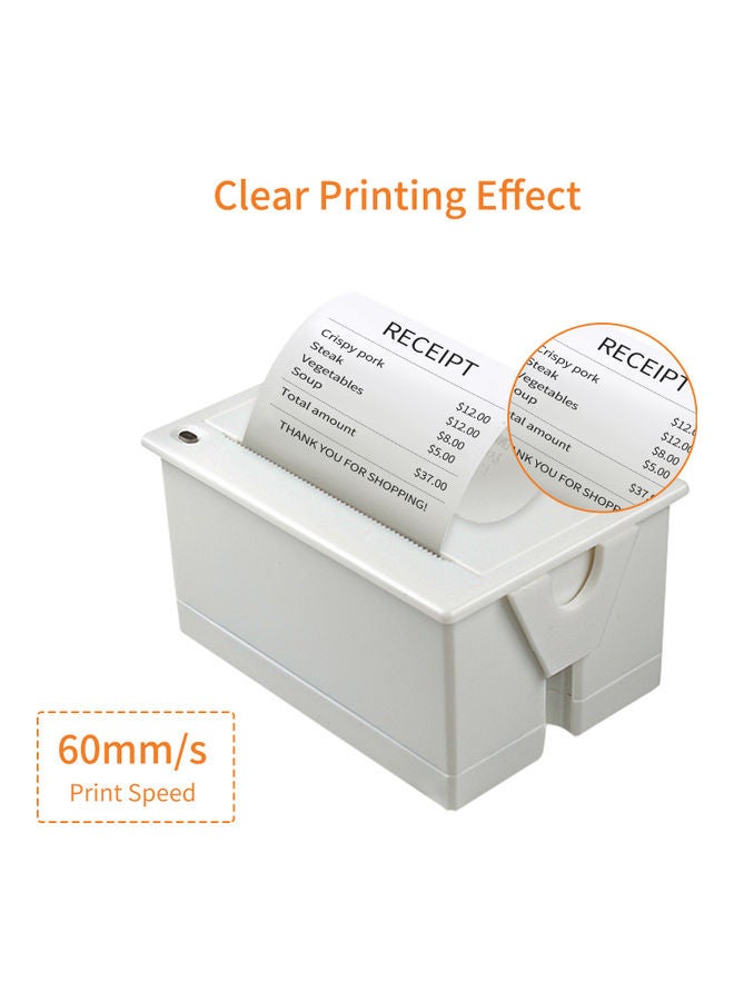 Mini 58mm Embedded Thermal Printer White - Image 5