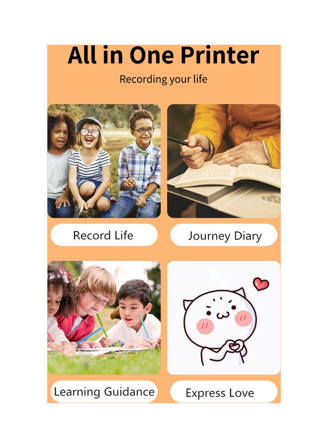 Mini Portable Mobile Pocket Photo Printer Pink - Image 4