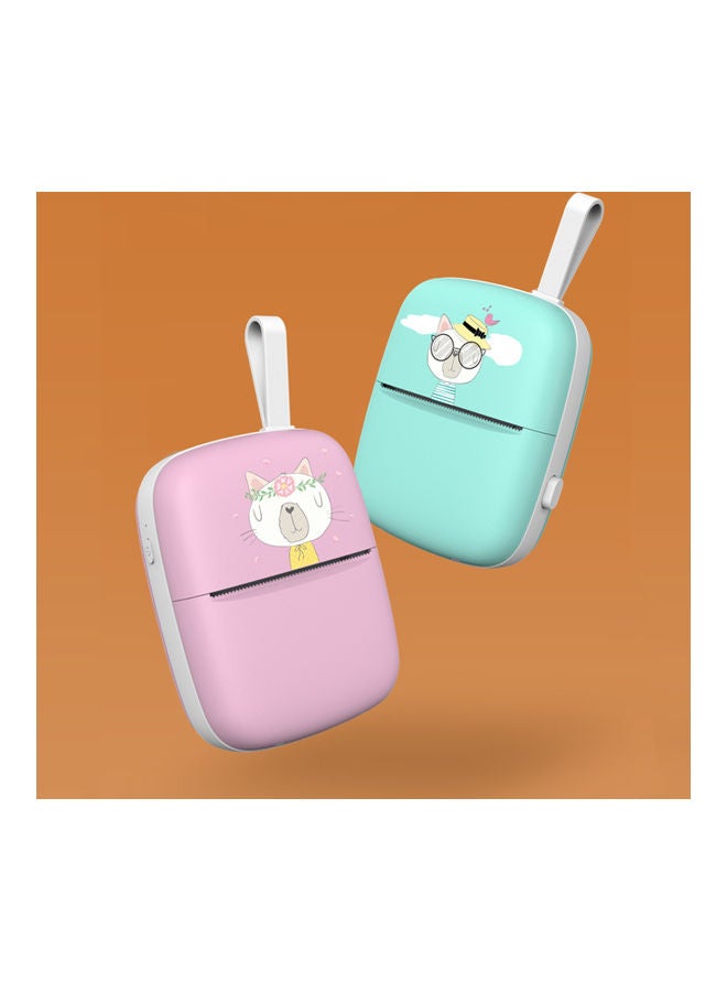 Mini Portable Mobile Pocket Photo Printer Pink - Image 5