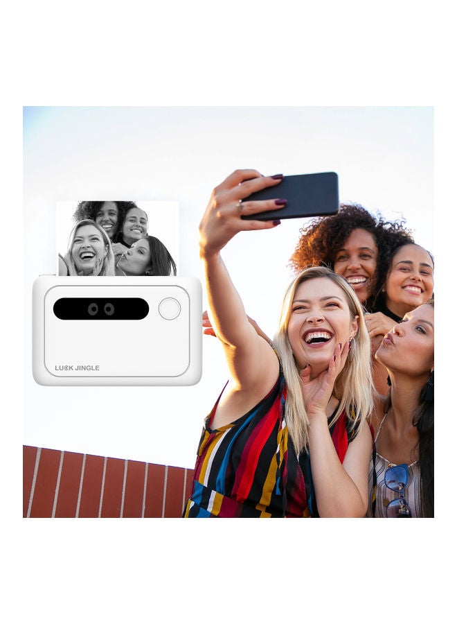 Generic Mini Portable Mobile Pocket Photo Printer White  - Image 4