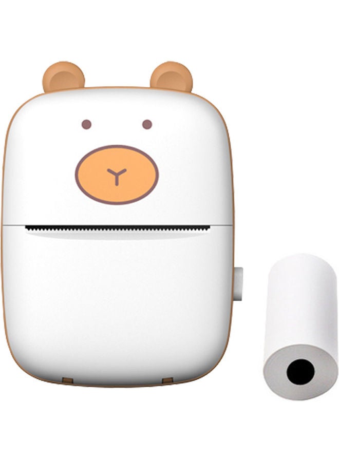 Generic - Mini Portable Mobile Pocket Photo Printer White - Image 1
