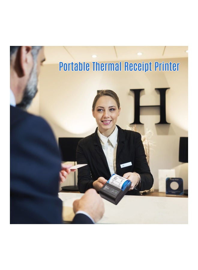 Aibecy Portable Mini Thermal Printer Black  - Image 2