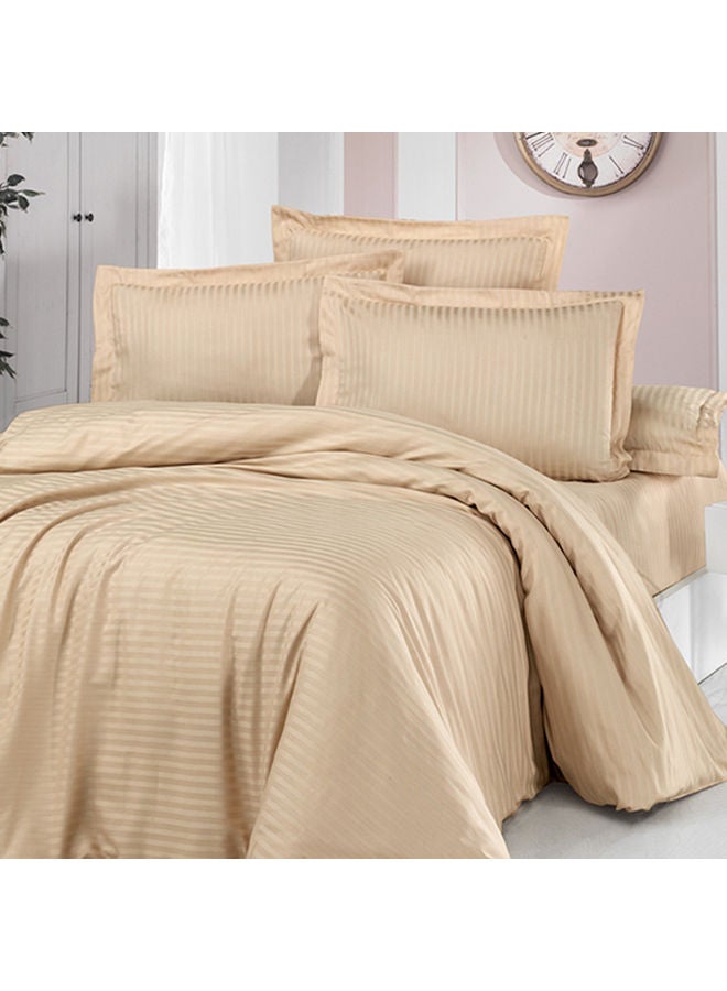 طقم لحاف بتصميم مخطط مكون من 6 قطع بوليستر بيج 260x240سم - v1629024992/N50092264A_3