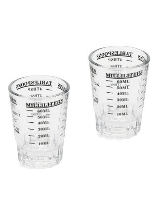 2-Piece Espresso Measuring Cup Scale Set Clear 60ml - v1629025962/N50093333A_1