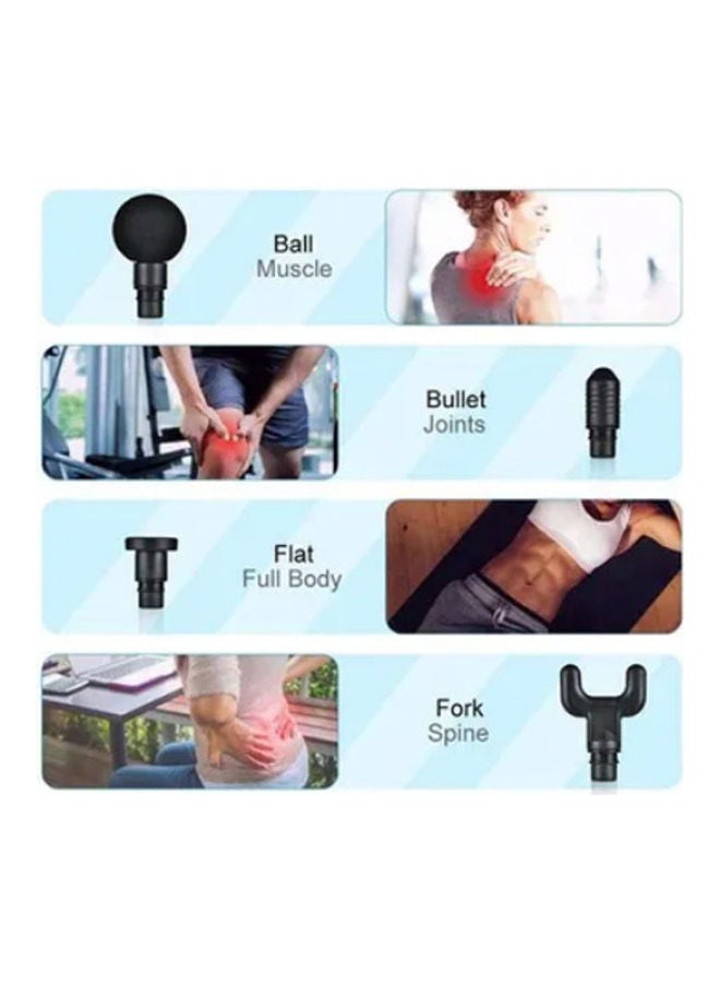 مجموعة جهاز تدليك صغير مزود بعدد 4 رؤوس - Image 3