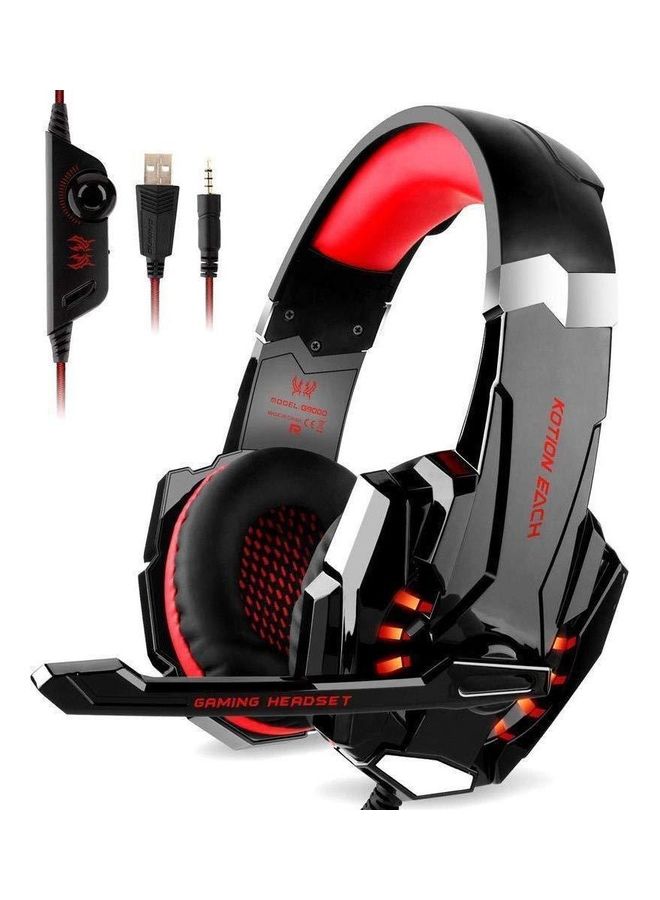 Mi VAZA G9000 Game Eating Chicken Wired Luminous Headset For PC And PS4  - Image 1