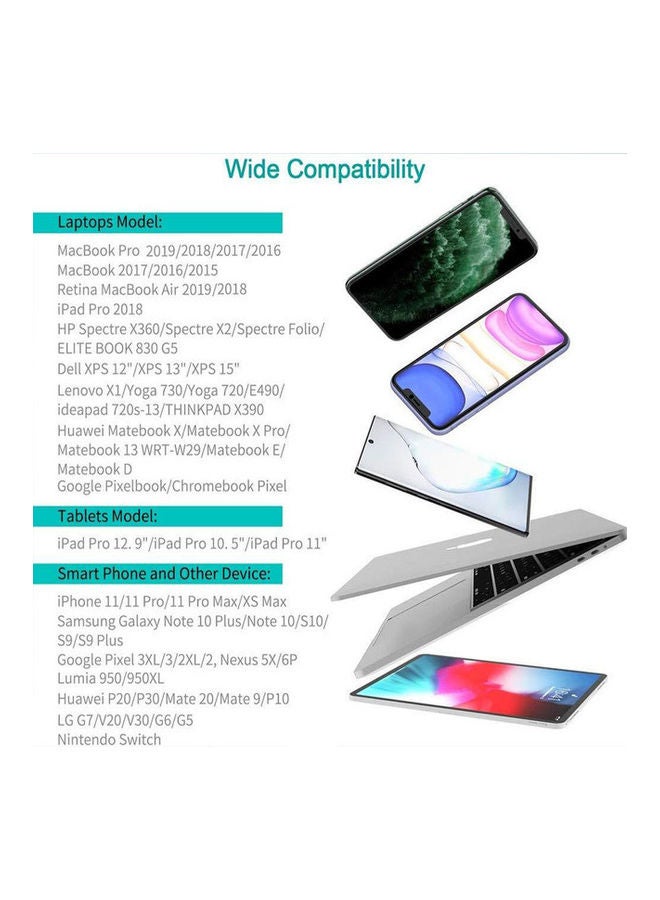 CHOETECH 60W USB-C PD Charger For Apple iPhone 13/12/MacBook Pro/Air And iPad Pro Black - Image 3