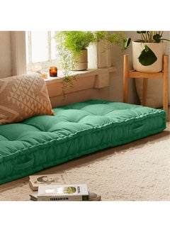 Kunzita Decorative Floor Cushion linen Green 72x42cm  - Image 3