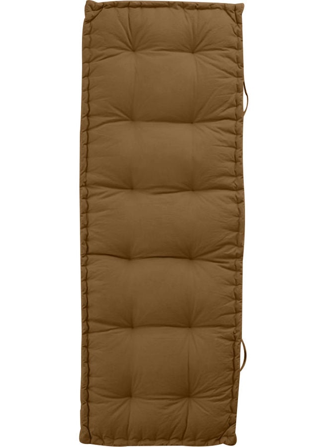 Kunzita - Decorative Floor Cushion Linen Brown 72x42cm - Image 1