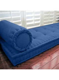 Kunzita Decorative Floor Cushion linen Blue 72x42cm  - Image 2
