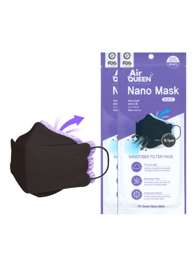 Air QUEEN Korea Nanofiber Filter Mask - Black  - Image 1