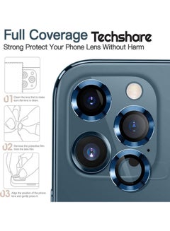 3-Piece Camera Lens Protector For Apple iPhone 12 Pro Max Blue - v1629036359/N50100424A_2