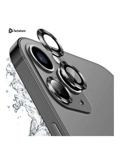 Techshare 3-Piece Camera Lens Protector For Apple iPhone 12 Pro Black  - Image 3