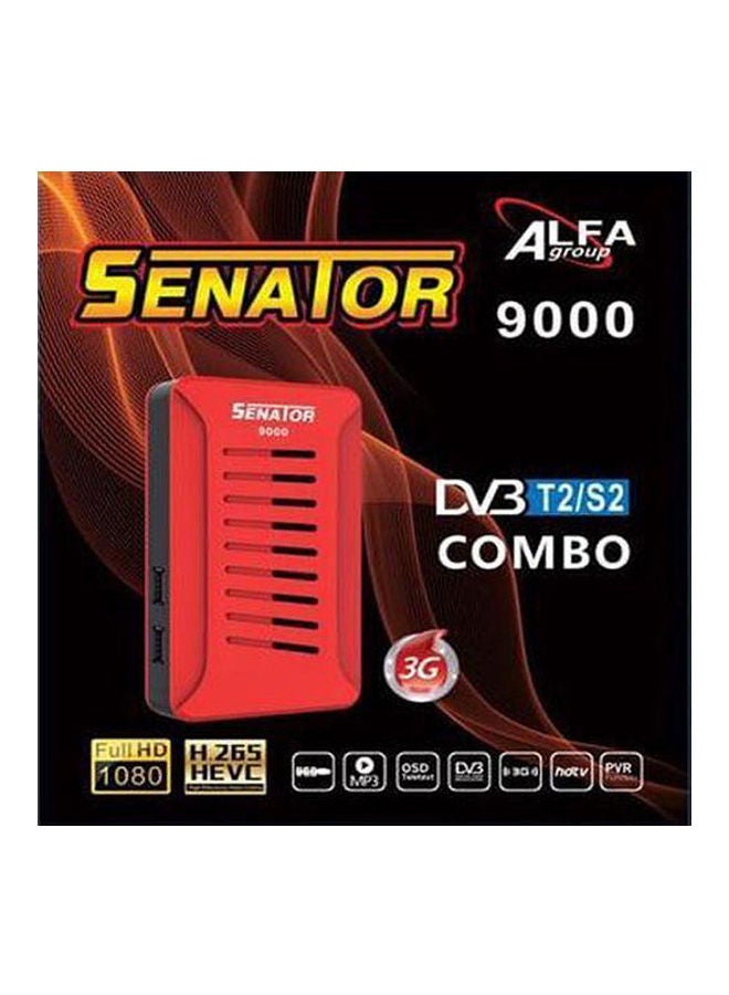 سيناتور - جهاز استقبال كومبو 9000 يدعم Dvbt2/S2 - Image 1