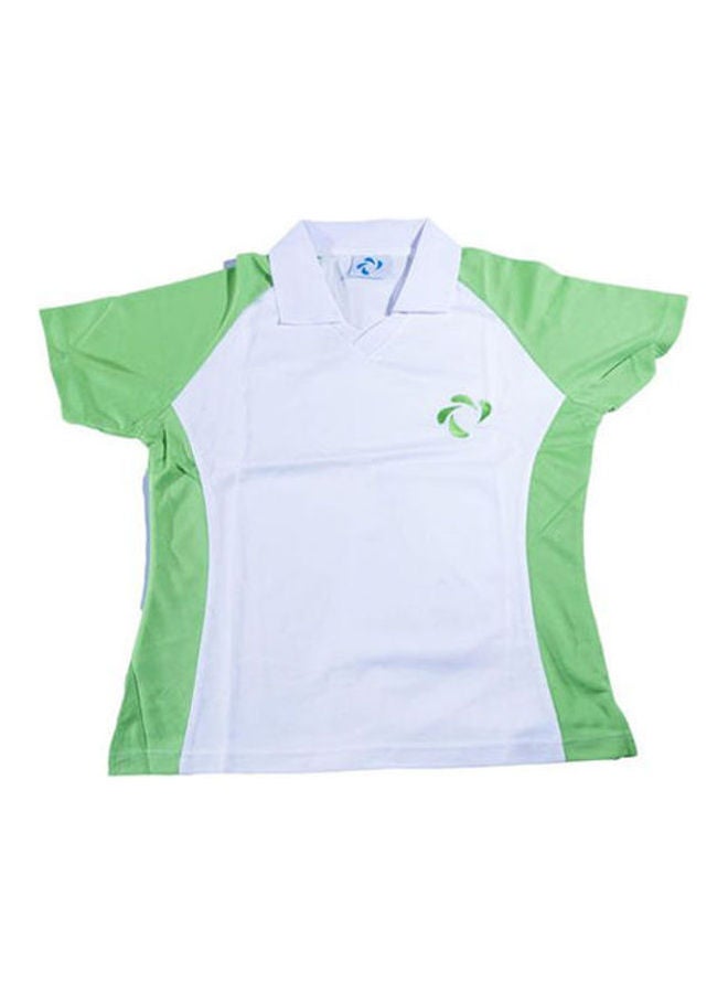 DIDO'S - Plain Basic Polo Neck Shirt Green / White - Image 1