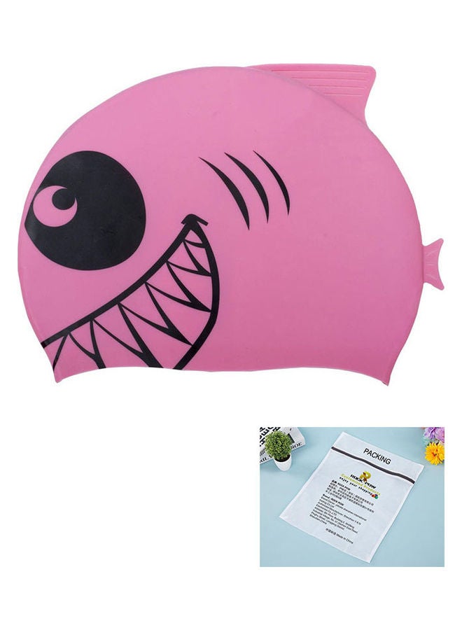 روك بو Shark Pattern Silicone Swimming Cap