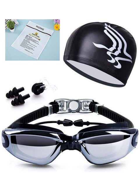 5-In-1 Swim Goggles And Cap Set