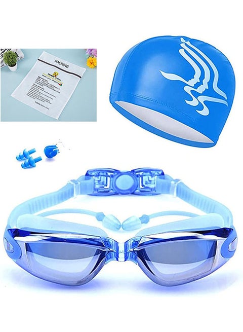 5-In-1 Swim Goggles And Cap Set