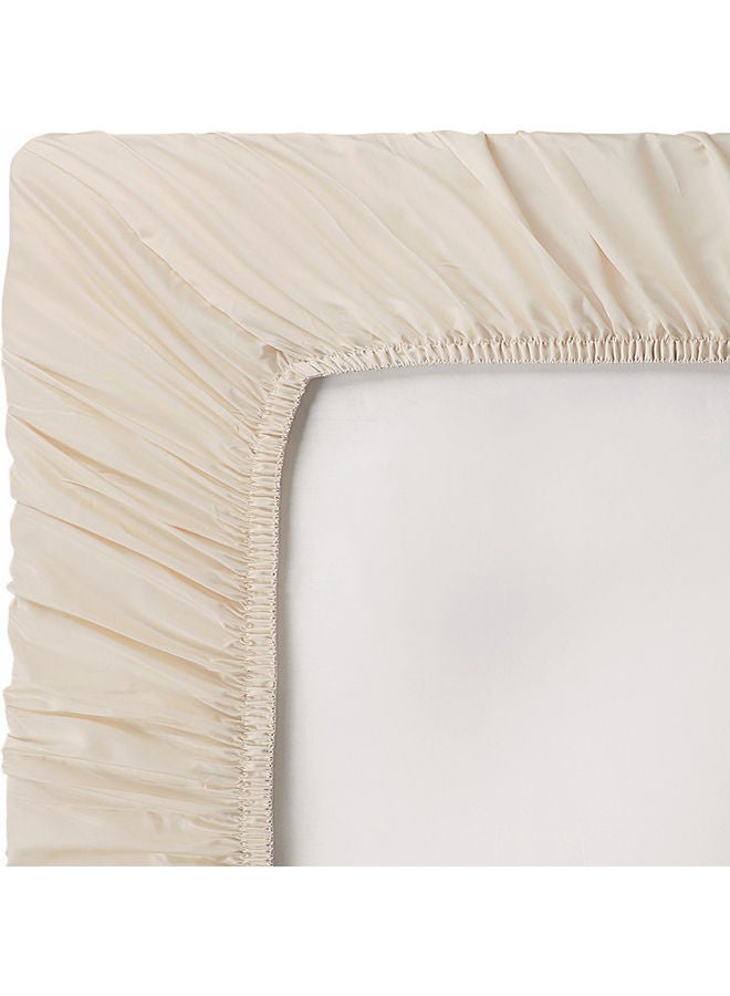 ترايدنت طقم ملاءات سرير كينج فاخر مكون من 3 قطع بكثافة 300 خيط 100% من القطن، يتضمن 1 × ملاءة جاهزة 201 × 183 × 41 سم، 2 × غطاء وسادة قطن بيج 91 × 43 سم - Image 5