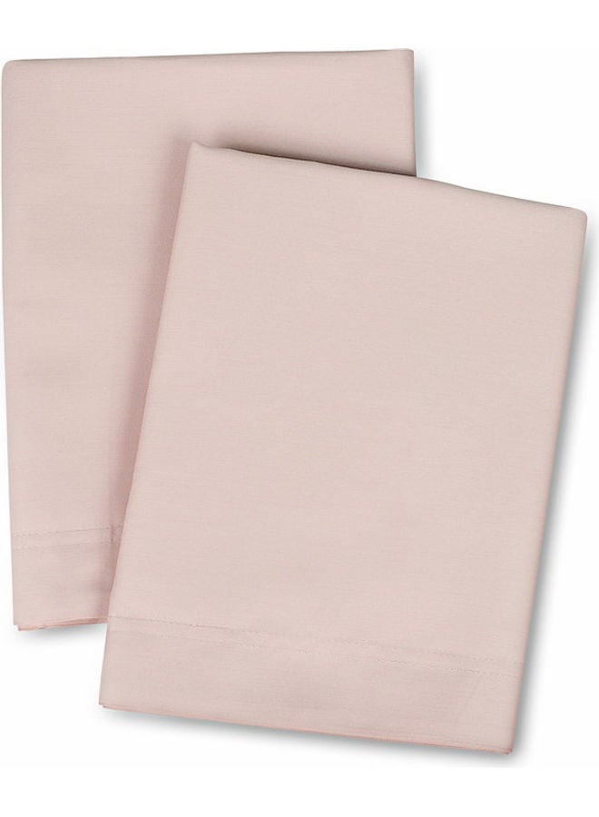 Trident 3-Piece 300 Thread Count 100% Cotton rich Solid Luxury King Bedsheet Set includes 1xFitted Sheet 201x183x41cm 2xPillow Cover Cotton Pink 201x183x41cm - Image 3