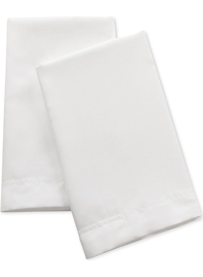 ترايدنت طقم ملاءات سرير كوين فاخر مكون من 3 قطع بكثافة 500 خيط 100% من القطن، يتضمن 1 × ملاءة جاهزة مقاس 59 × 79 + 16 بوصة، 2 × غطاء وسادة قطن أبيض كوين قطن أبيض 59x79+16بوصة - Image 4