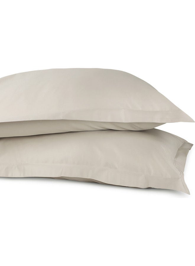 Trident 3-Piece 700 Thread Count 100% Cotton Solid Luxury Queen Supima Cotton Bedsheet Set includes 1xFitted Sheet 59x79+16 inch 2xPillow Cover Cotton Seasalt 79x57x16inch - Image 4