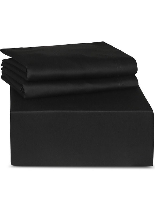 ترايدنت طقم ملاءات ملكي فاخر من 3 قطع 700 خيط 100% قطن سوبيما يتضمن 1 ملاءة مشدودة 59x79+16 بوصة، 2 غطاء وسادة - Image 2