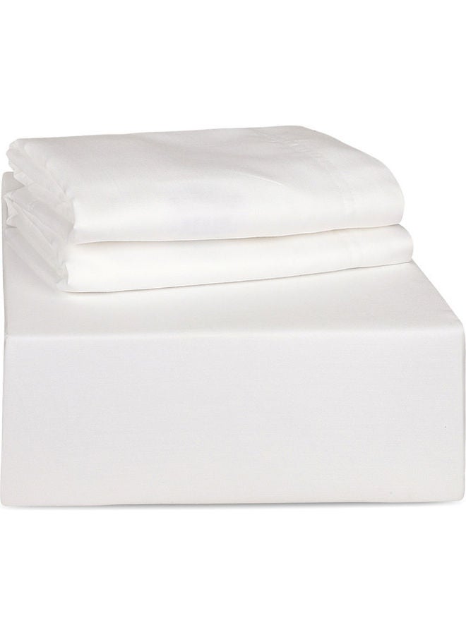 ترايدنت طقم ملاءات سرير كوين سوبيما الفاخر من 3 قطع، 700 خيط، مصنوع من القطن بنسبة 100%، يتضمن ملاءة واحدة مقاس 59 × 79 + 16 بوصة، و2 غطاء وسادة - Image 5